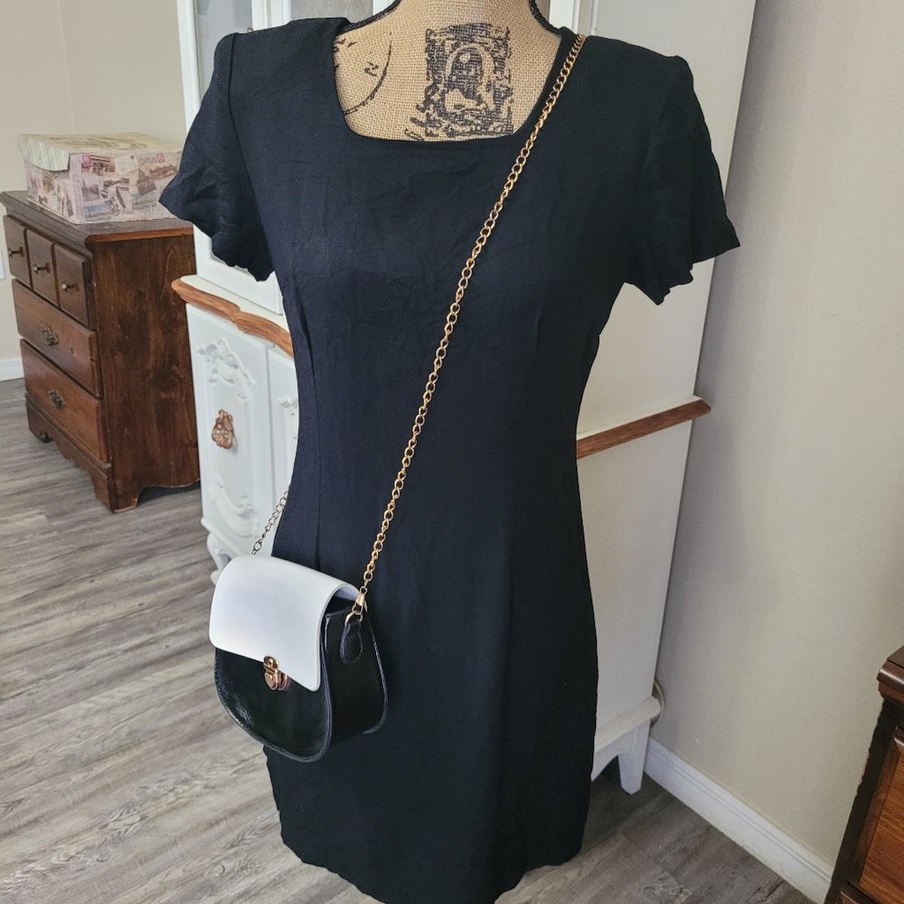 Vintage Leni Leni Black Sheath Dress